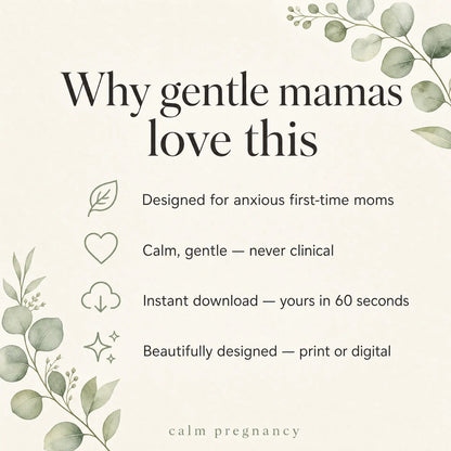 Why gentle mamas love the Doctor Question Bank: made for anxious moms, instant digital download, printable prenatal appointment questions